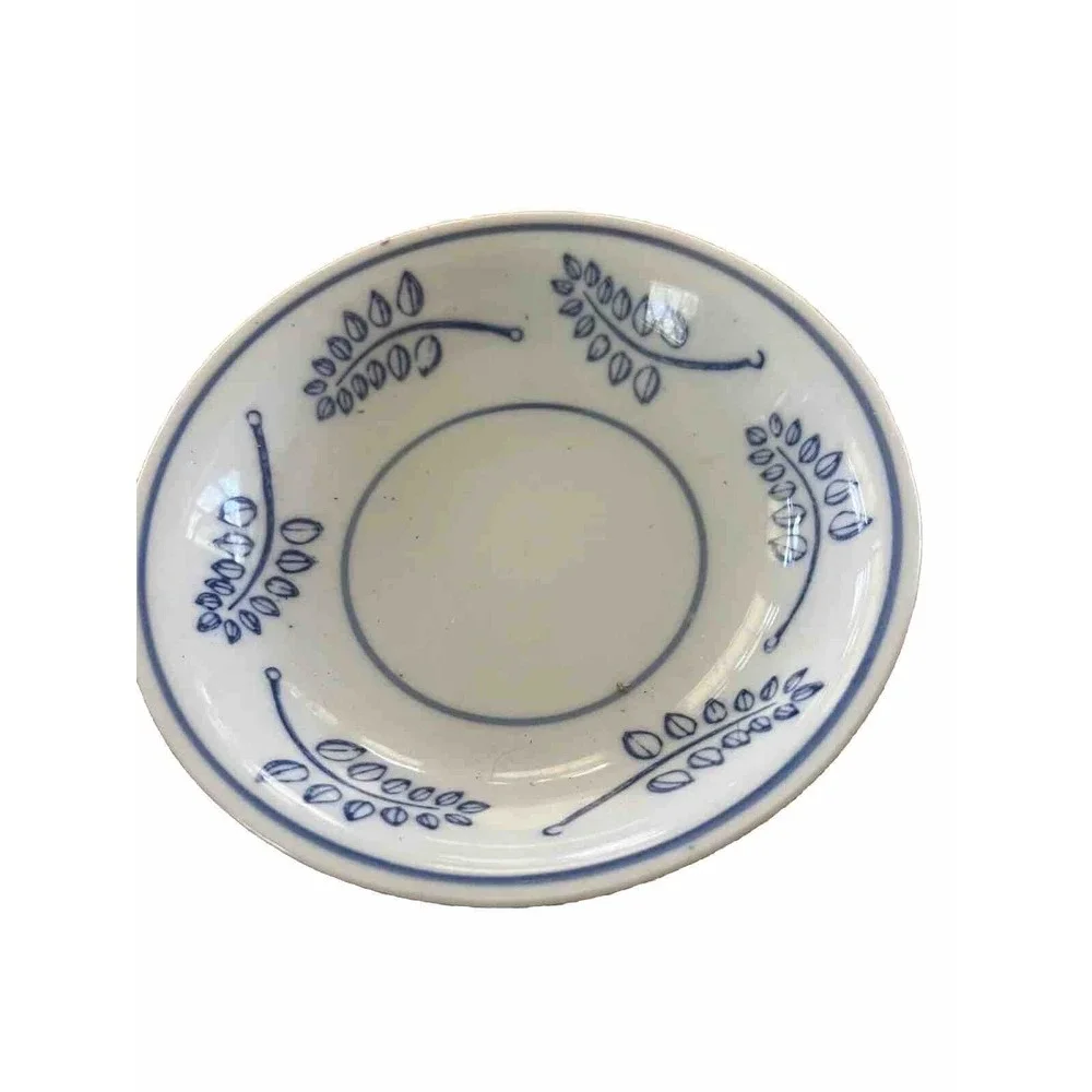 IDG Italy‎ White With Blue Flowers Pattern cups & saucers - Set Of 2